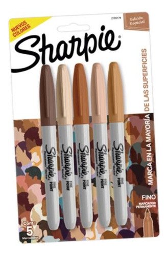 Sharpie Marcadores Fine Retratos X5 2195179