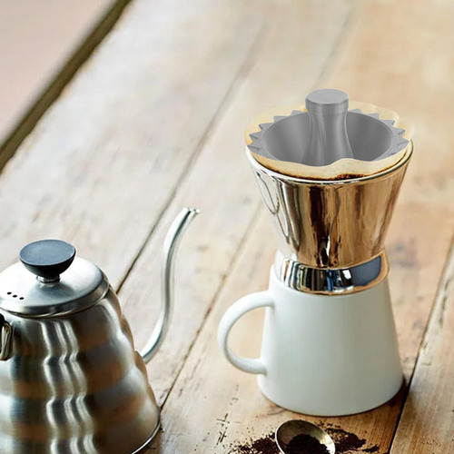 Filtro De Café Cono Dripper Portable Reutilizable, Gris