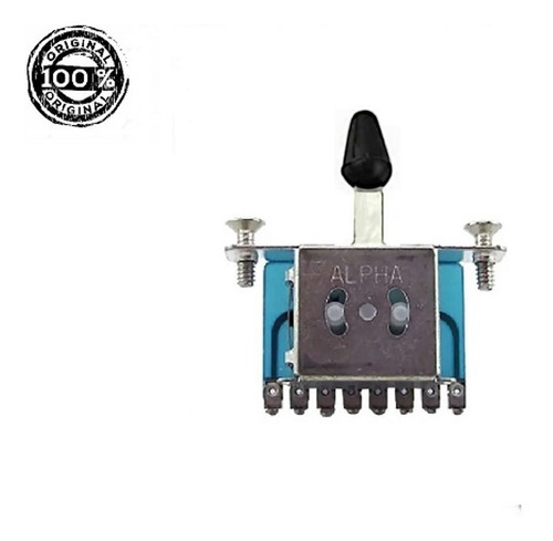 Imagem 2 de 4 de Chave Seletora Guitarra Tele 3 Posições Alpha Knob Preto