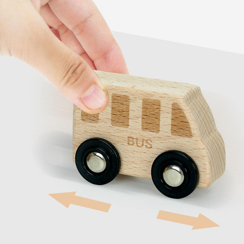 Juego De Comida De Tren De Madera Para Tartas De