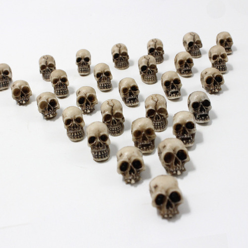 Maceta Pequeña Con Forma De Calavera De Resina, 20 Unidades,