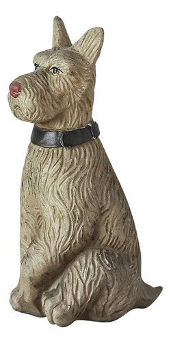 Cachorro Resina Estatuilla Perro Estatua Ornamento Regalo
