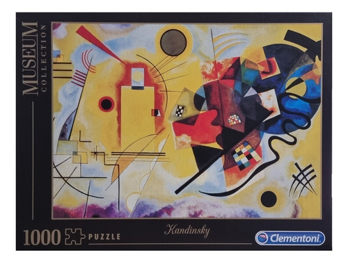 Rompecabezas Clementoni Museum Collection Kandinsky  - Giallo, Rosso e Blu 39195 de 1000 piezas