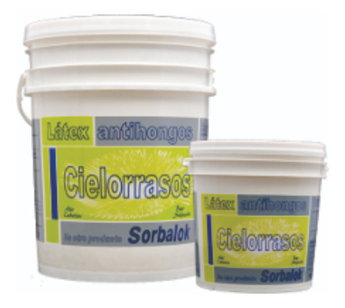 Latex Para Cielorraso Blanco 10 Lt Sorbalok 