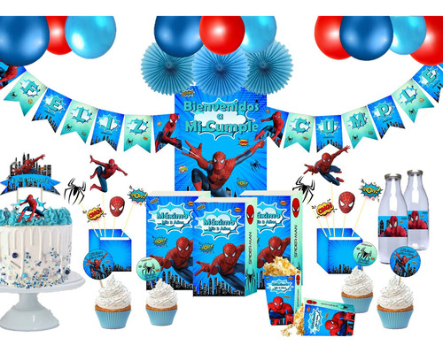 Kit Cumpleaños Imprimible Hombre Araña