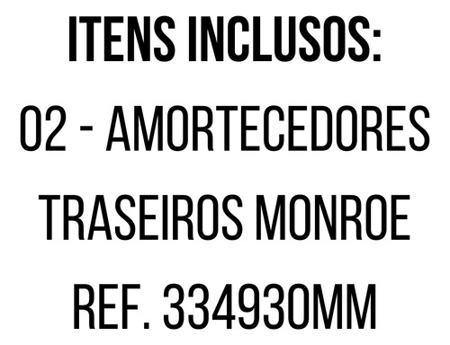 Amortecedor Traseiro Monroe Logus Pointer 93/ 27930