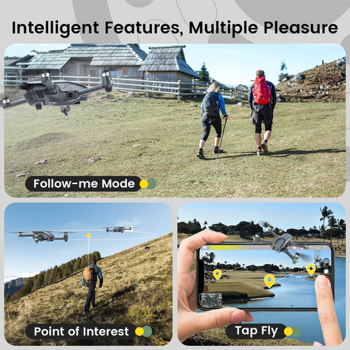 Dron Holy Stone Hs710 Com Câmara 4k Para Adultos, Gps