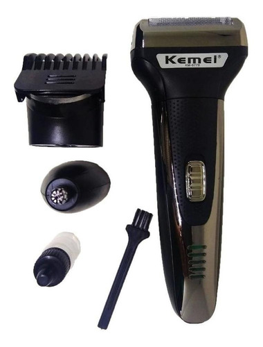 Máquina Corte Aparador Cabelo Barba Nariz 3x1 Kemei 6776