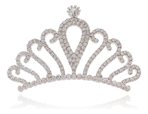Tiara Infantil Coroa Princesa Festa Cravejado Brilho Strass