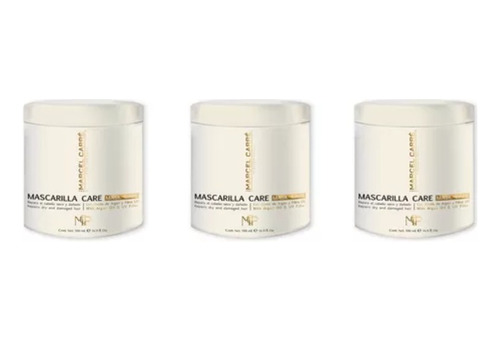 Mascarilla Care Marcel Carré 500g. Argán Y Keratina 3pzas