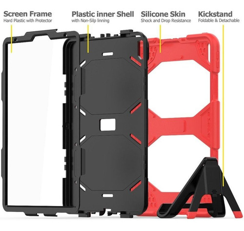 Carcasa De Silicona Antideslizante Con Soporte Para iPad
