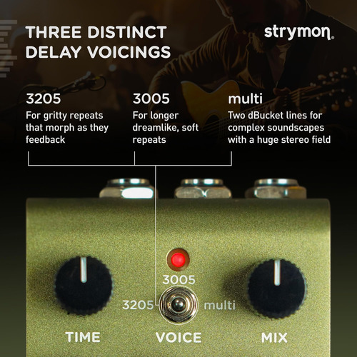 Pedal De Retraso De La Guitarra Bbd De Strymon Brig Dbucket