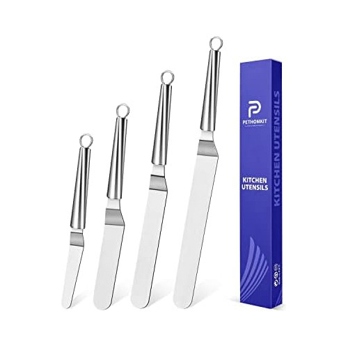 Offset Icing Spatula, Cake Angled Spatula Set With 4, 6...