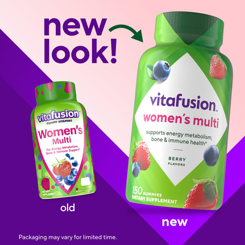 Gomas Multivitamínicas Femininas Vitafusion Com Sabor De Fru