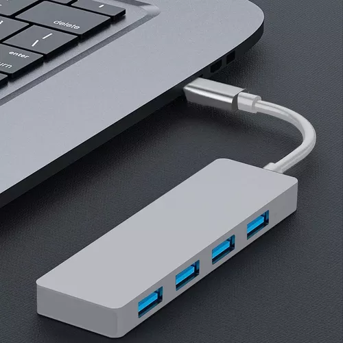 Hub Multiplicador 4 Puertos Adaptador Usb para Notebook Y Pc