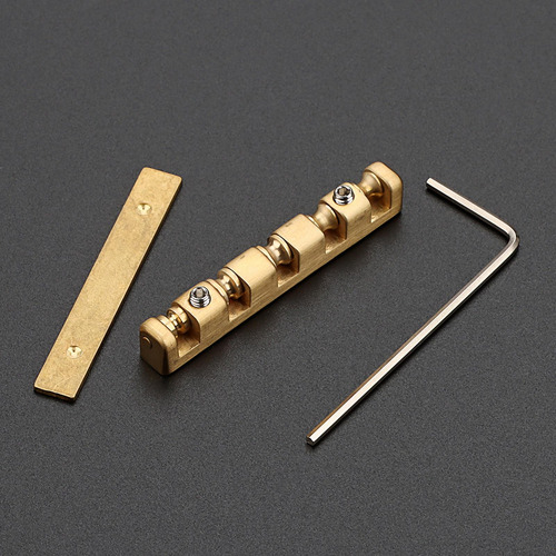 Tuerca De Puente De Latón Para Guitarra, Resistente, Fácil