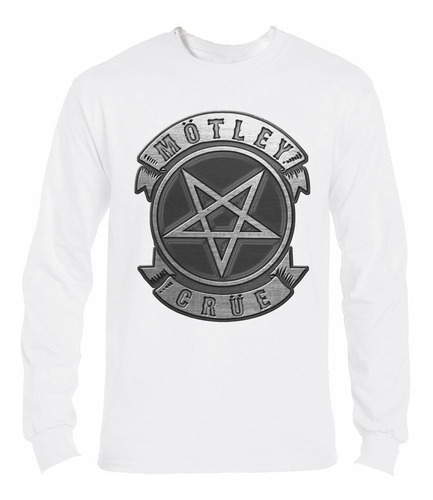 Polera Ml Motley Crue Logo Pentagrama Rock Abominatron