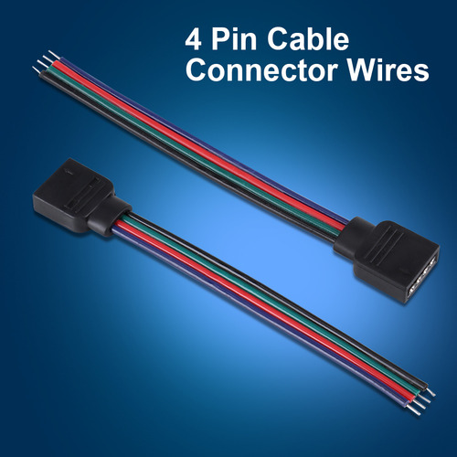 20 Cables Conectores De 4 Pines Para 5050/3528/3014 Rgb