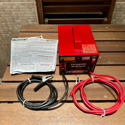 Carregador De Baterias Automotivo 12 V 10 Amp C/ Reativador (Usado)