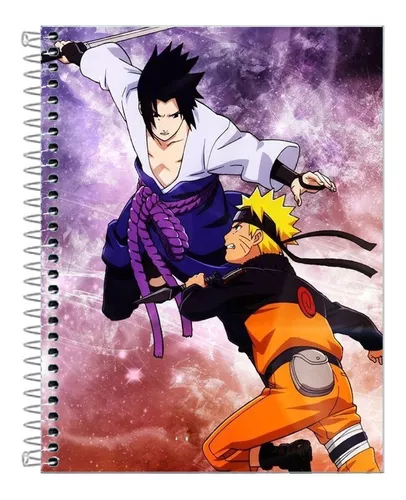 Caderno de Desenho Personalizado 48 Fls Naruto Shippuden