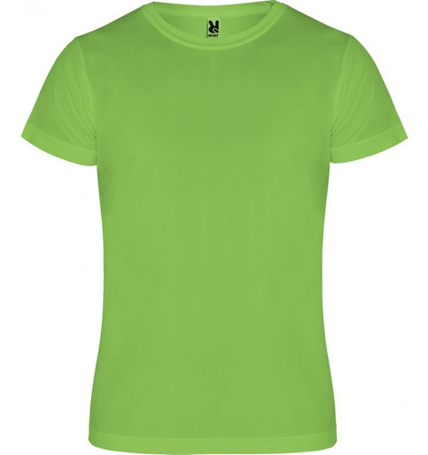 Polera Deportiva Unisex Poliéster Manga Corta Verde