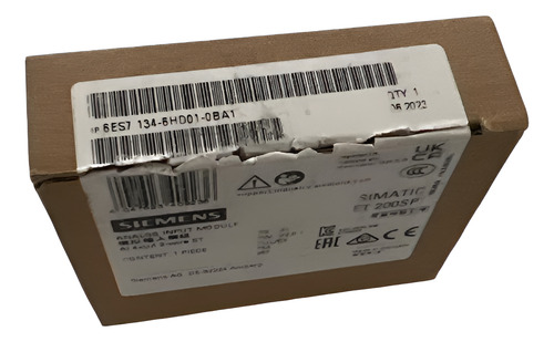 6es7134-6hd01-0ba1 Simatic Et 200sp, Módulo Entrada Siemens