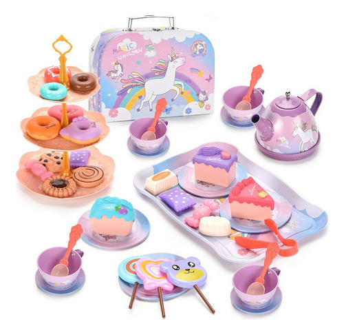 Juego De Tazas De Té Estilo Unicornio De Kitchen Toys, Paque