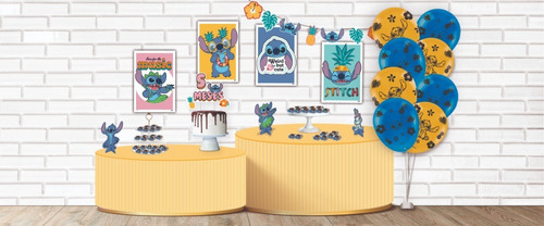 Festa Stitch - Kit Decorativo Mêsversário 