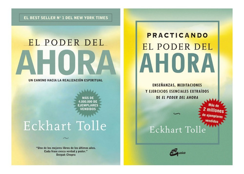 Poder Del Ahora + Practicando - Pack Eckhart Tolle 2 Libros
