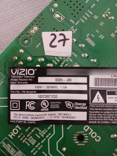 Main-fuente Tpd.mt5583.pb751 Vizio D32h-j09 (Usado)