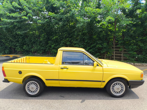 Vw Saveiro Amarelo Sunny Cl 1.6 Placa Preta Com 5 Bbs 14