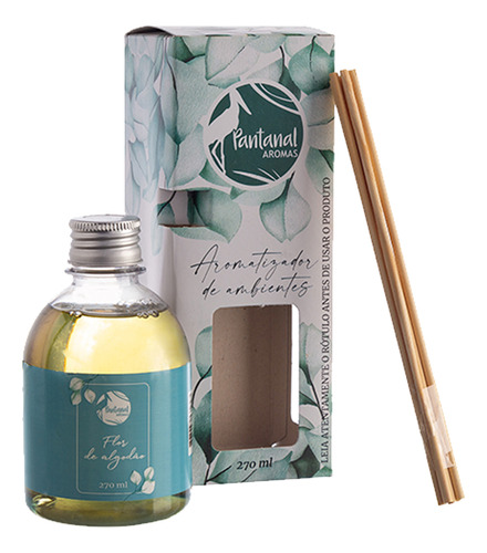 Aromatizador Ambiente Flor De Algodão Pantanal Aromas 270ml