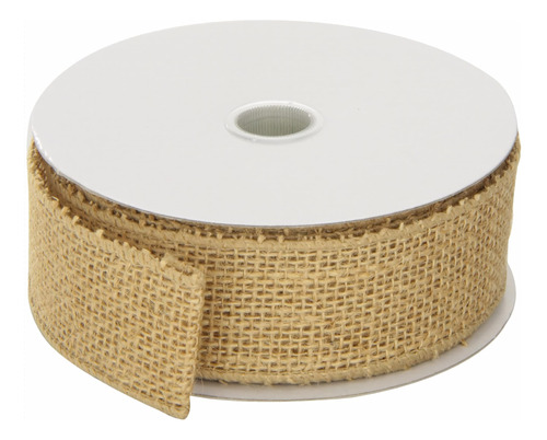 Cinta De Arpillera Morex Ribbon, 1.5 X 10 Yardas, Natural