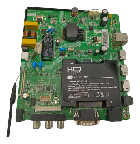 Placa Principal + Fonte Hqs32nkh P502843tv86