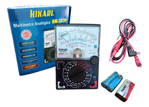 Multímetro Analógico Medidor Voltagem Hikari Hm202a+