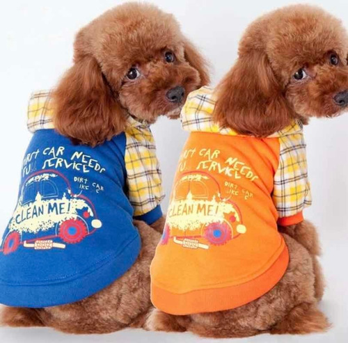 Polerón Sudadera Franela Estampada Perro Gato Con Capucha