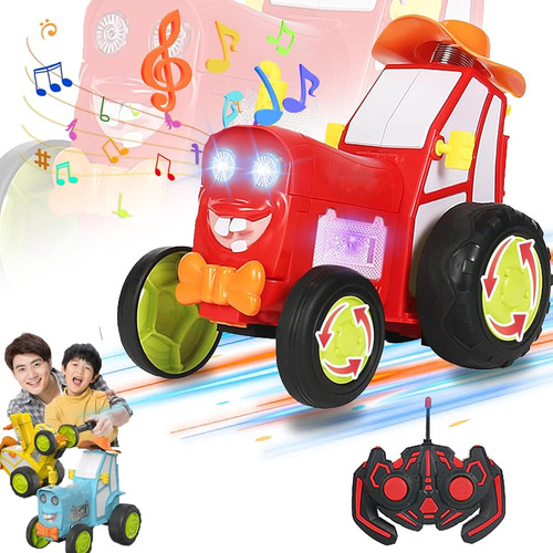 Zezzo Crazy Jumping Car, 360 Rotating Remote Control Car, Wi