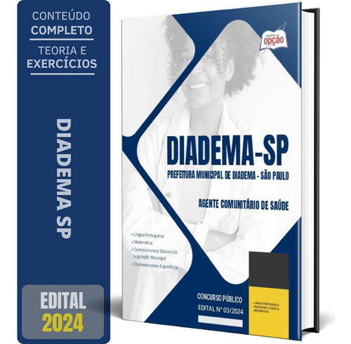 Apostila Prefeitura Diadema Sp 2024 Agente Comunitário Saúde