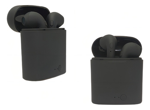 Fone Ouvido Bluetooth I7s Sem Fio Recarregável Android Ios Preto Preto