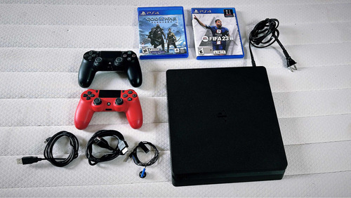 Ps4 Con 2 Controles Originales Y Dos Juegos Originales