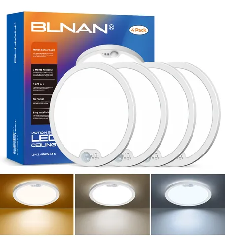 Blnan Lampara De Techo Con Sensor De Movimiento Con Cable, 8
