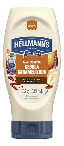 Maionese Cebola Caramelizada Hellmann's sem glúten em squeeze 335 g