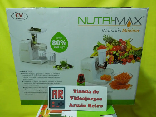 Extractor Nutri Max Nuevo Cv Directo Nutrición Maxima | Meses sin intereses