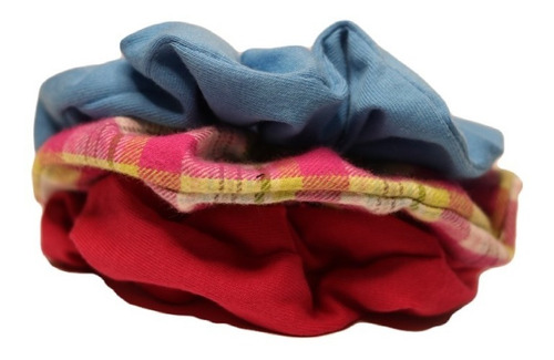 Imagen 2 de 2 de Paquete De 3 Scrunchies, Ligas Para El Pelo.