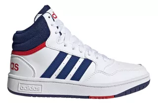 Tenis adidas Mujer Dama Blanco Casual Hoops 3.0 Mid K