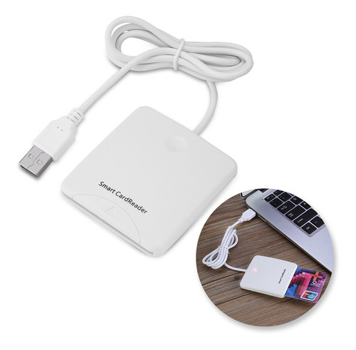 Blanco Portátil Usb De Velocidad Completa Inteligente Lector