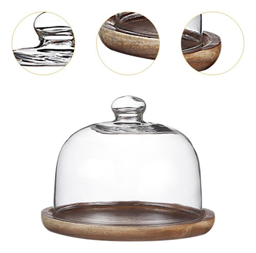 527 Soporte Para Tartas Con Cúpula De Cristal, Vajilla Para