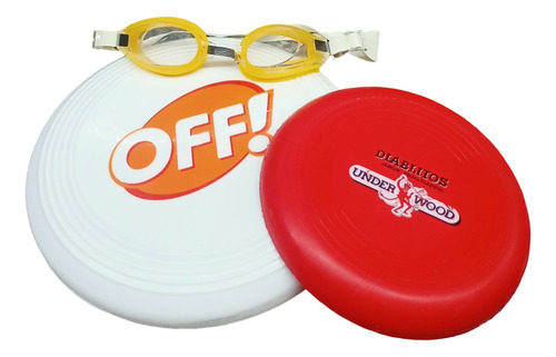 2 Frisbee / Disco Volador Juego Al Aire Libre Regalo Lentes