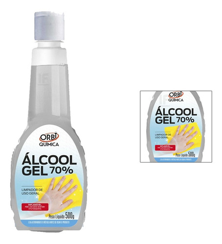 Álcool Em Gel 70% Higienizador De Mãos 500g