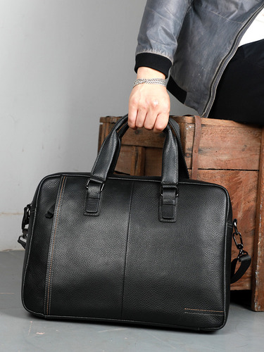 Bolso Portátil De Piel De Vacuno Factory Direct First Layer